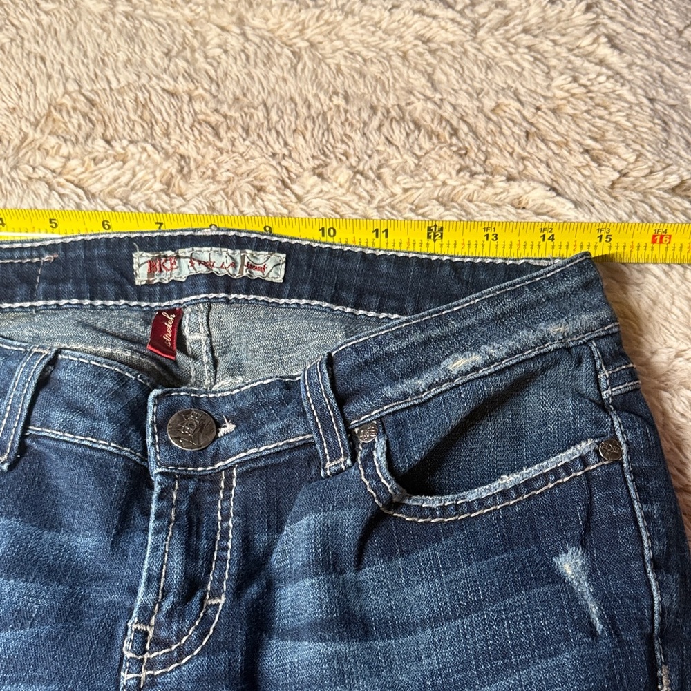 BKE Women's Boot Cut Stretch Jeans in Dark Blue Wash - Picture 7 of 12